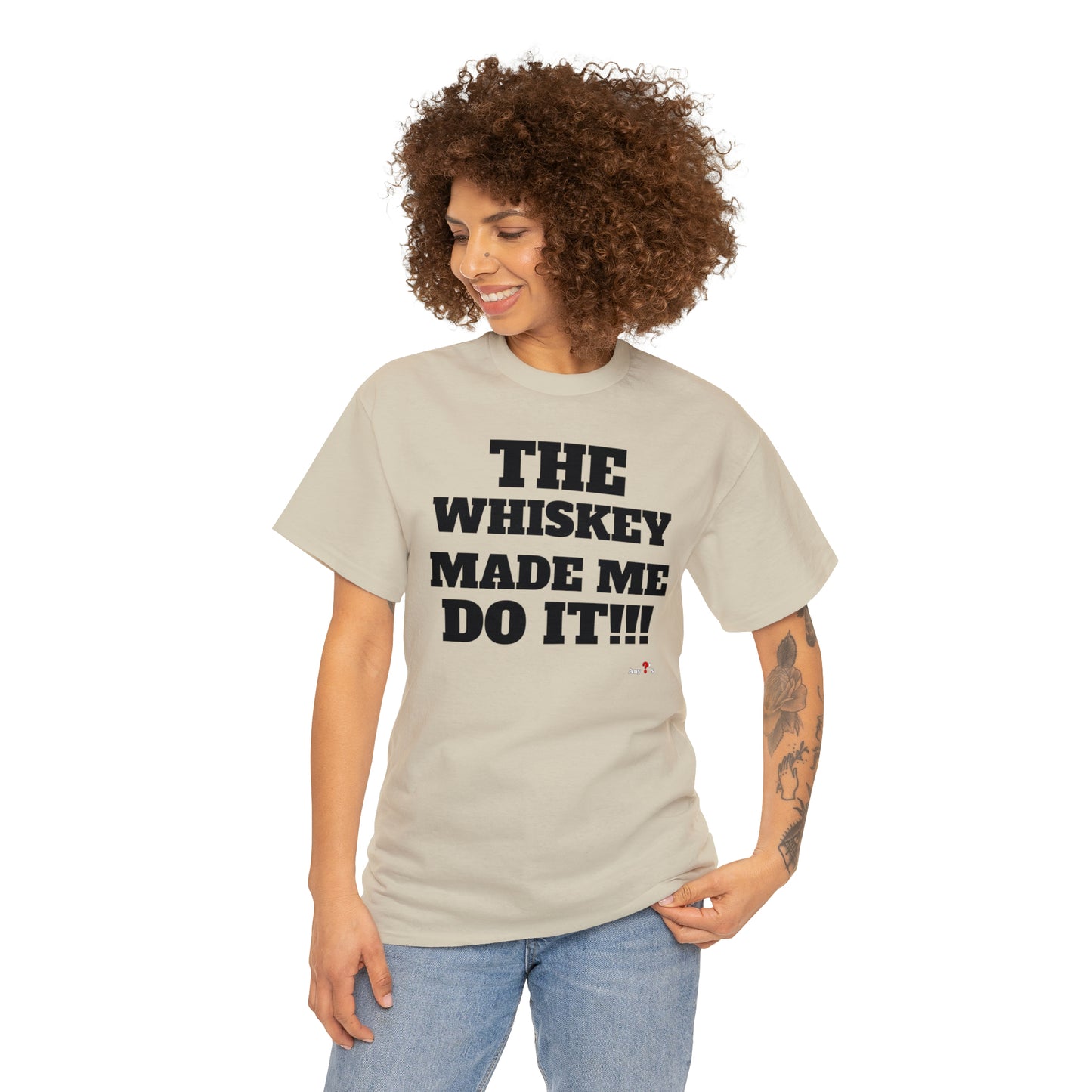 Blame Whiskey Heavy Cotton Tee