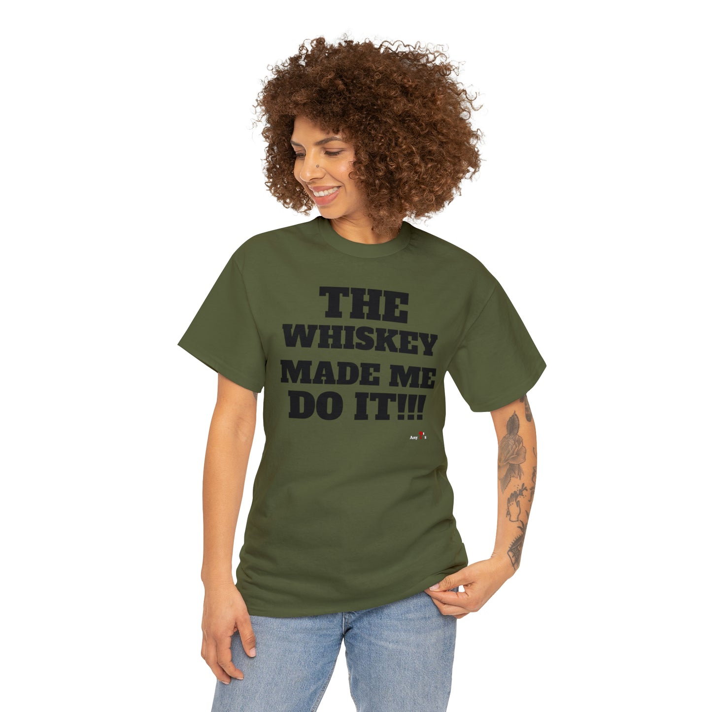 Blame Whiskey Heavy Cotton Tee