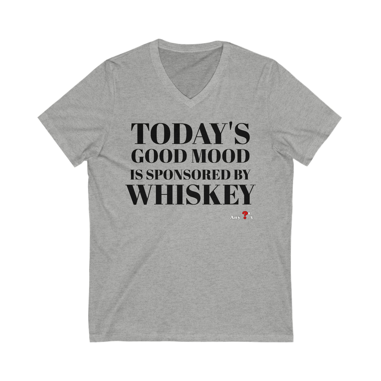 Good Mood by Whiskey Short Sleeve V-Neck Tee