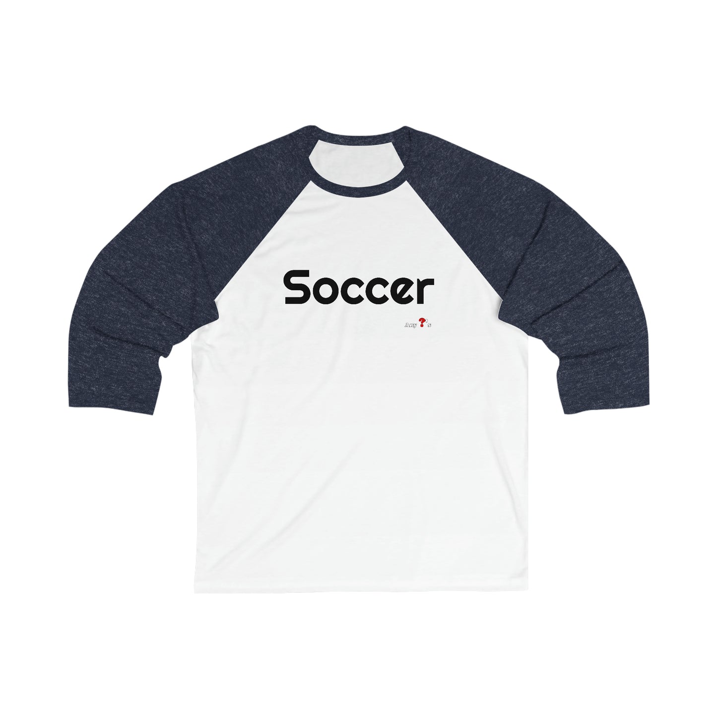 Soccer 3\4 Sleeve Baseball Tee