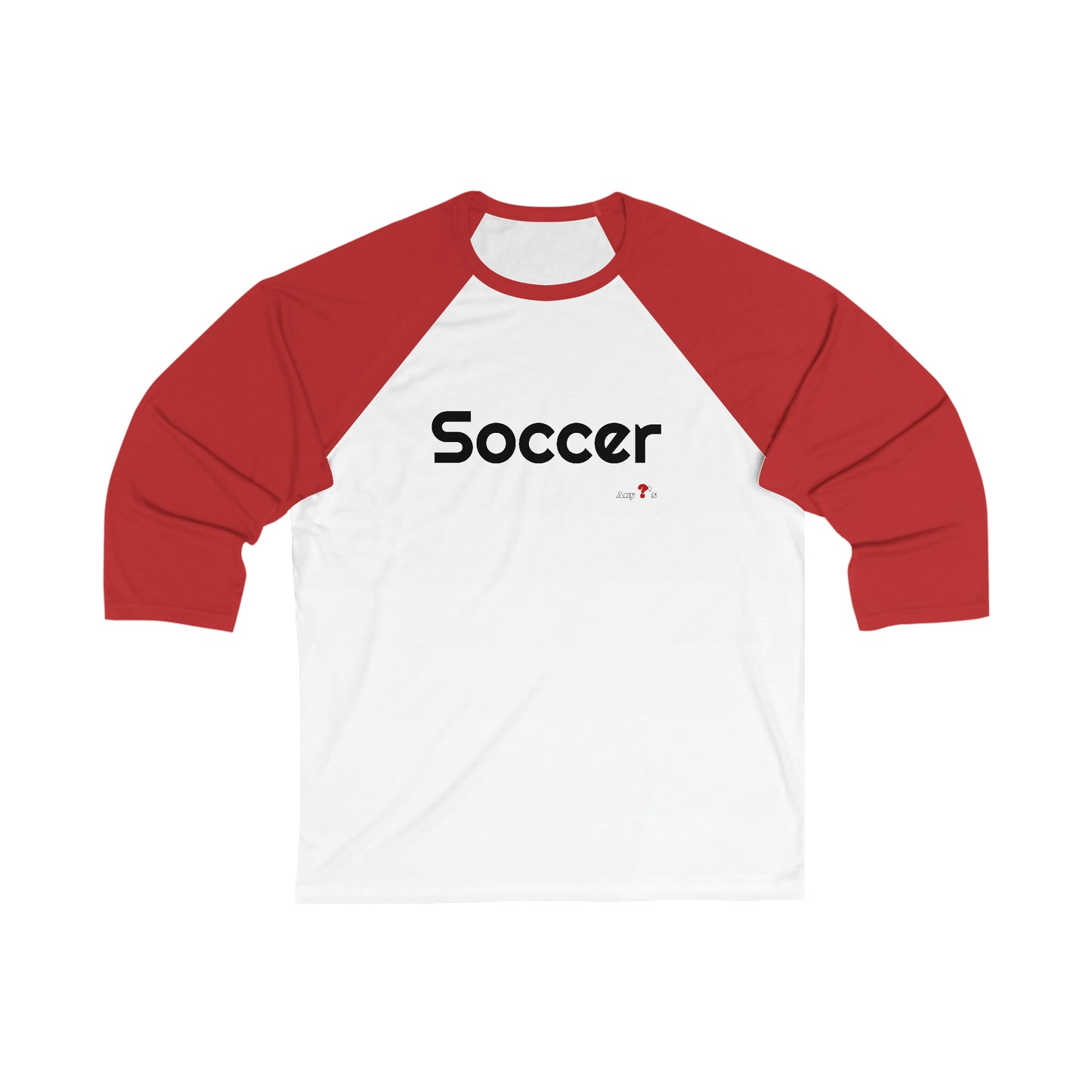 Soccer 3\4 Sleeve Baseball Tee