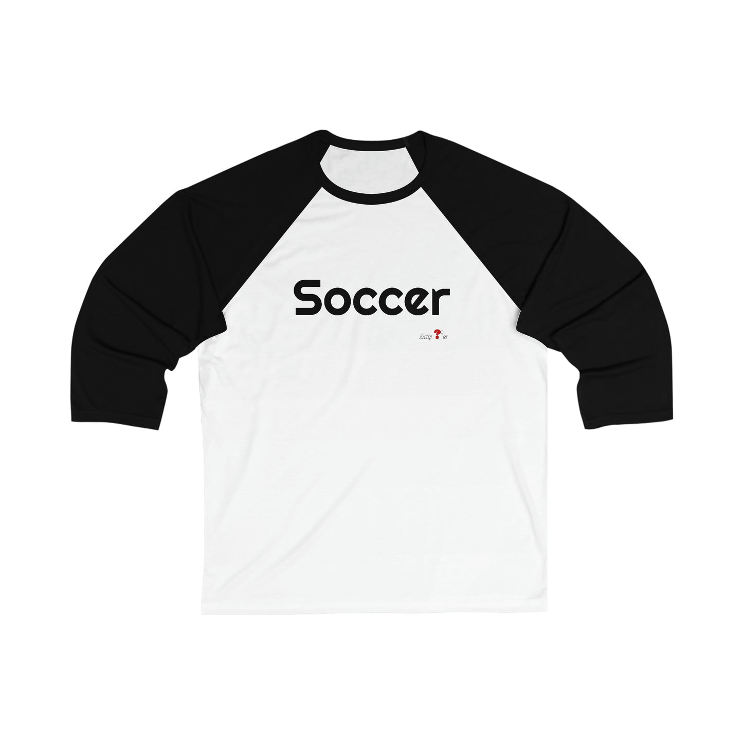 Soccer 3\4 Sleeve Baseball Tee