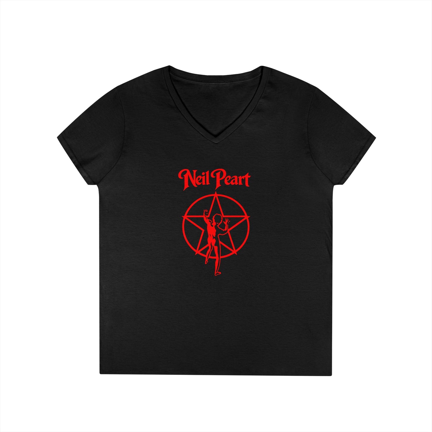 Neil Peart Tribute V-Neck T-Shirt — "Legends Never Die" Drumset Memorial