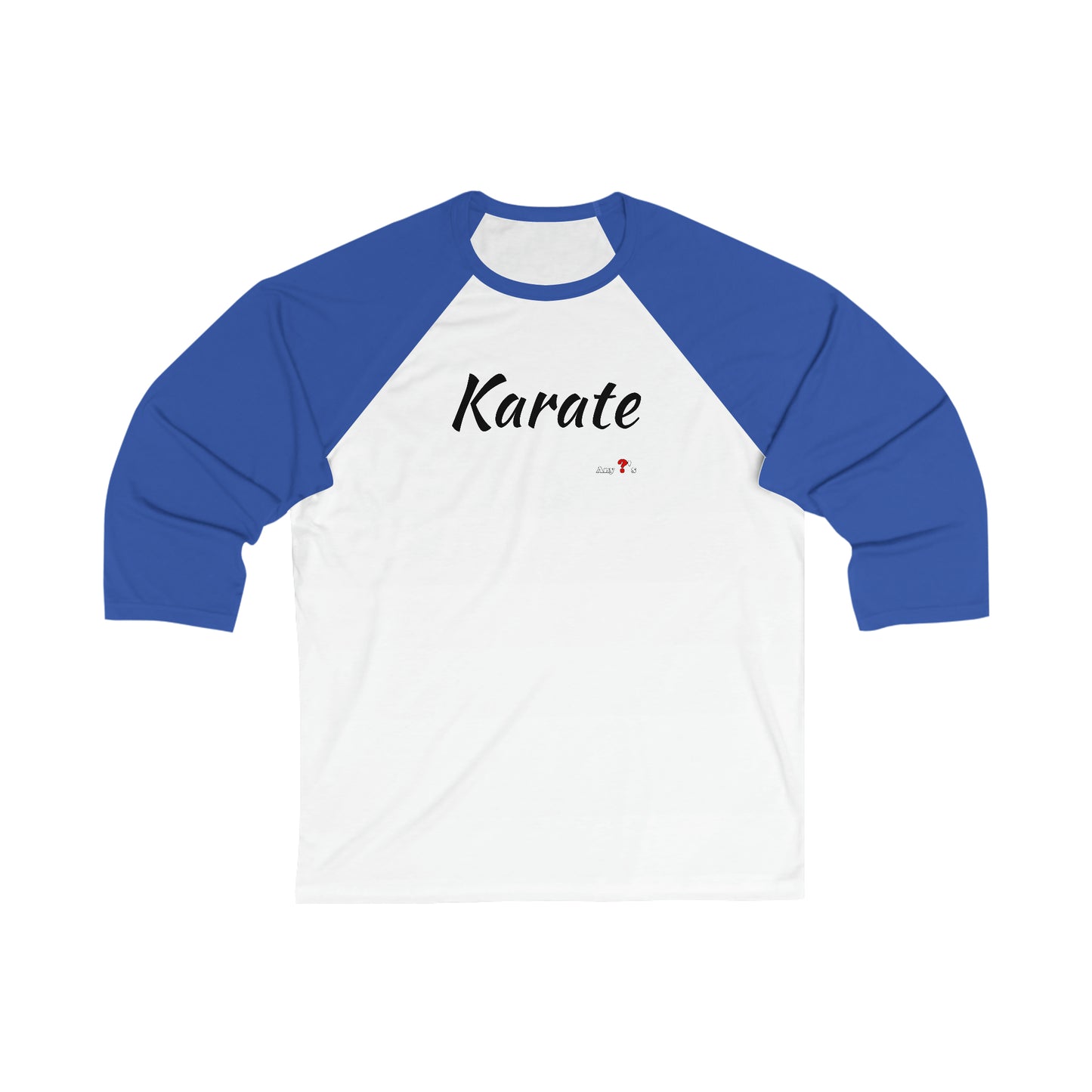 Karate 3\4 Sleeve Baseball Tee