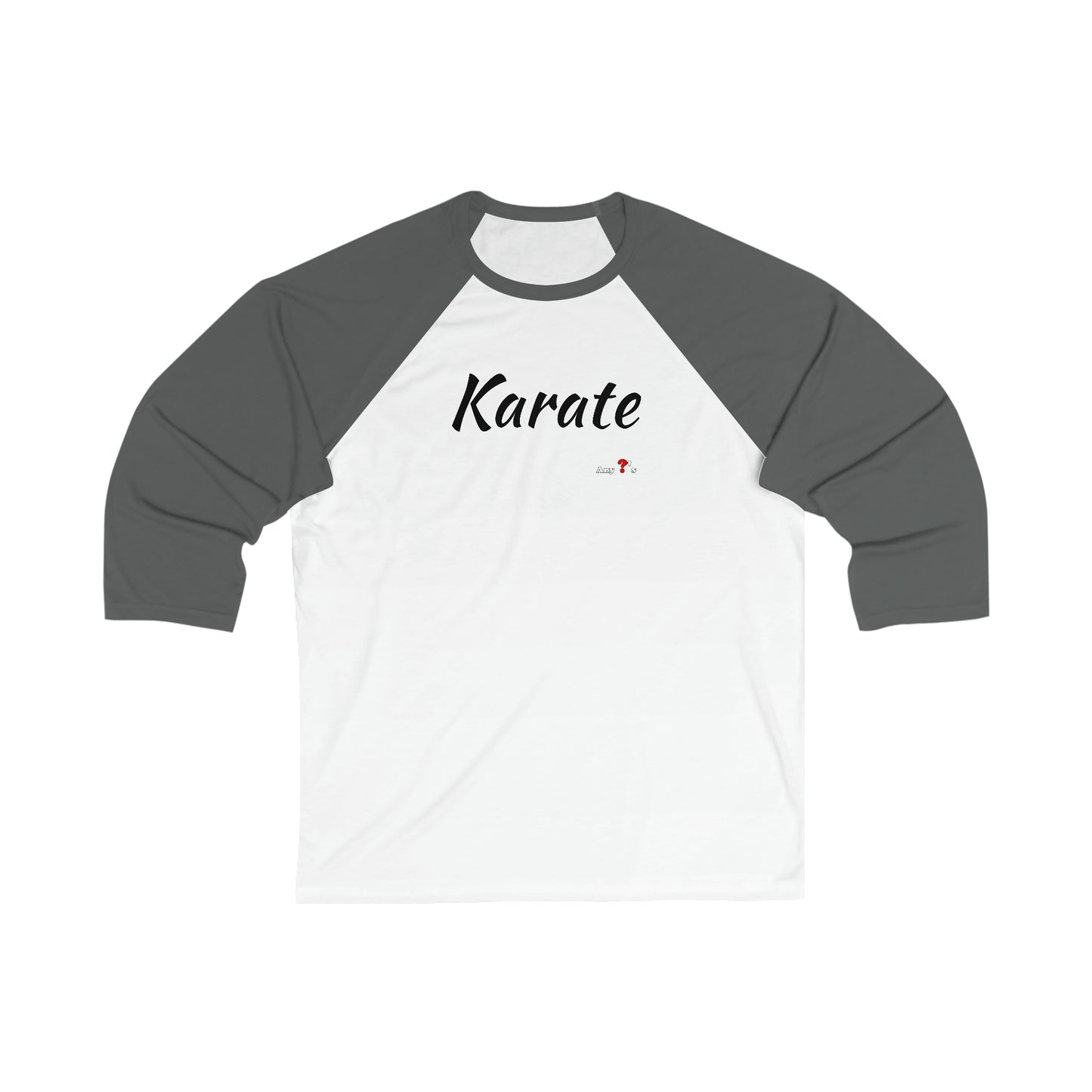 Karate 3\4 Sleeve Baseball Tee