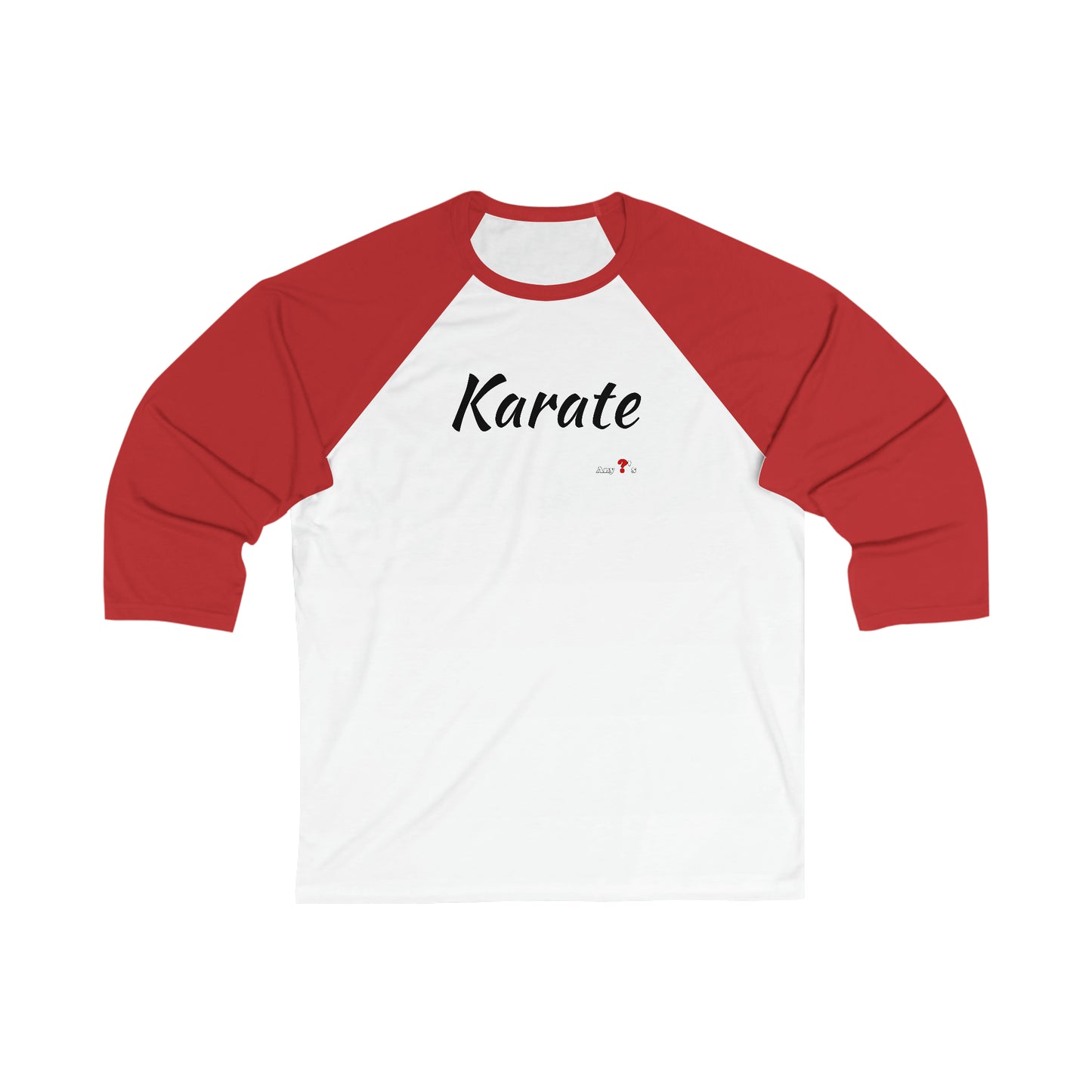 Karate 3\4 Sleeve Baseball Tee